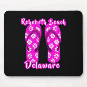 Rehoboth Beach Delaware Küstenstrand Rosa Flip Mousepad