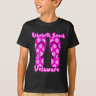 Rehoboth Beach Delaware Küstenstrand Rosa Flip T-Shirt