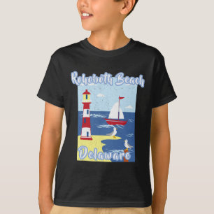 Rehoboth Beach Delaware Leuchtturm Nautical Küste T-Shirt