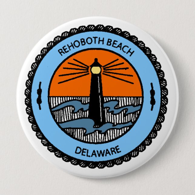 Rehoboth Strand Button (Vorderseite)
