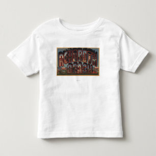 Rehoboth Strand, Delaware - große Buchstabe-Szene Kleinkind T-shirt