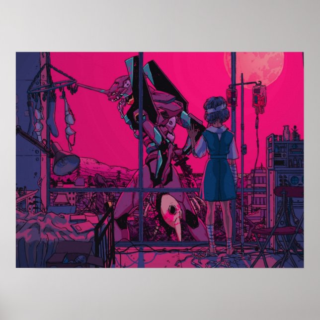 Rei Ayanami Neon Genesis Evangelion Poster (Vorne)