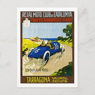 Reial Moto Club Catalunya Retro Postkarte