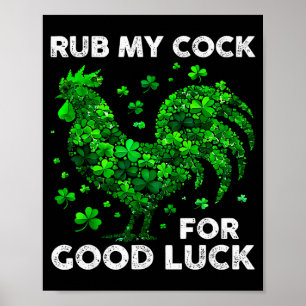 Reibe Mich Für Viel Glück Lustiger St. Patrick's D Poster