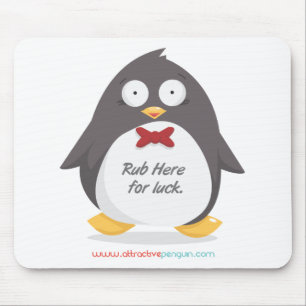 Reiben Sie einen Pinguin Mousepad