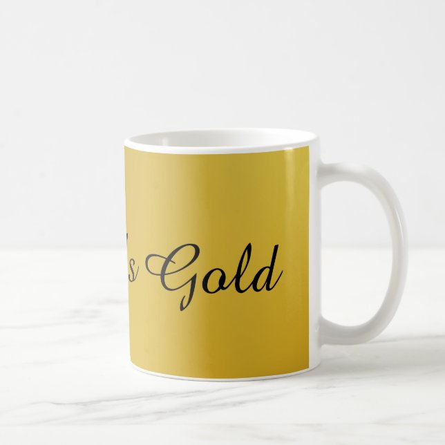 Reich als Gold Kaffeetasse (Rechts)