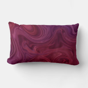 Reich Burgunder-Wein-Purple Organischer Fluss Lendenkissen