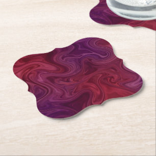Reich Burgunder-Wein-Purple Organischer Fluss Untersetzer