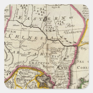 Reich der China, Insel Japan Quadratischer Aufkleber