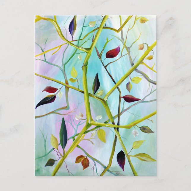 Reich der rustikalen Blätter Postkarte (Vorderseite)