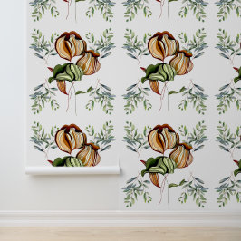 Reich des Foliage Boho Chic Rustikales Jahrgang Tapete