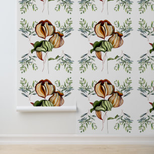 Reich des Foliage Boho Chic Rustikales Jahrgang Tapete