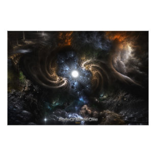 Reich des Fraktal Chaos CRTXR Fotodruck