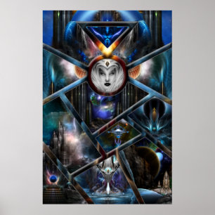 Reich des Fraktal Fantasies Matrix Archival Poster