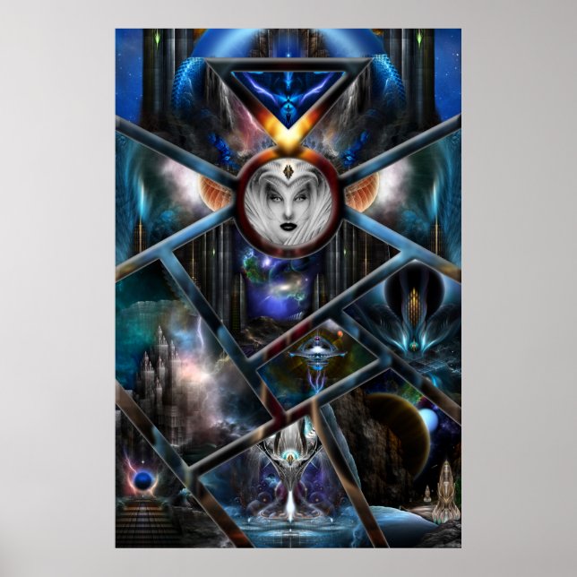 Reich des Fraktal Fantasies Matrix Archival Poster (Vorne)