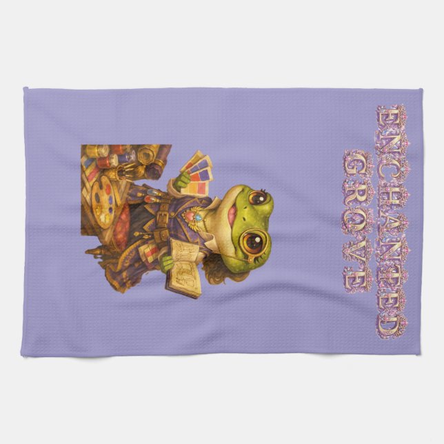 Reich Designer Frosch Charakter Geschirrtuch (Horizontal)