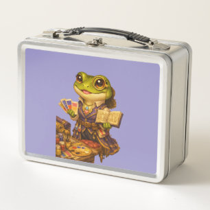 Reich Designer Frosch Charakter Metall Brotdose
