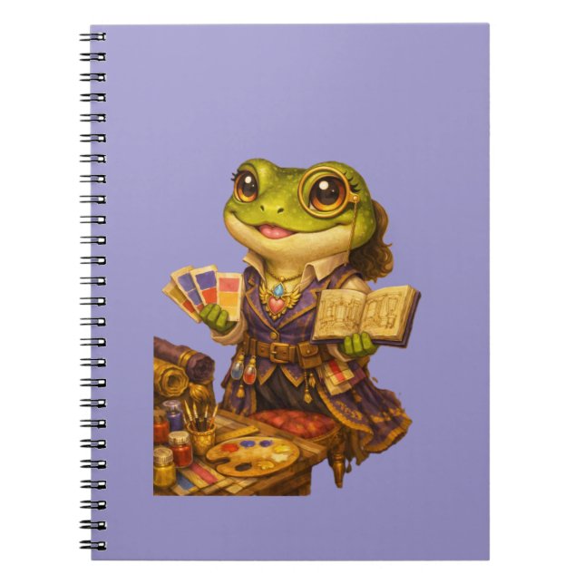 Reich Designer Frosch Charakter Notizblock (Vorderseite)
