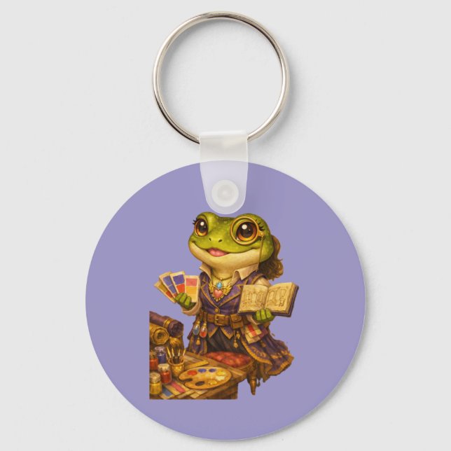 Reich Designer Frosch Charakter Schlüsselanhänger (Vorderseite)