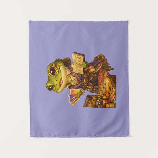 Reich Designer Frosch Charakter Wandteppich (Vorderseite)