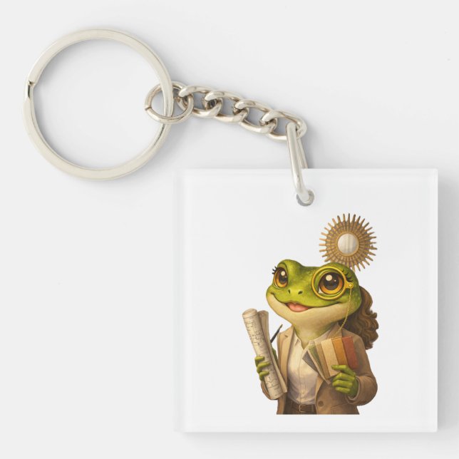 Reich Designer Frosch Schlüsselanhänger (Vorderseite)
