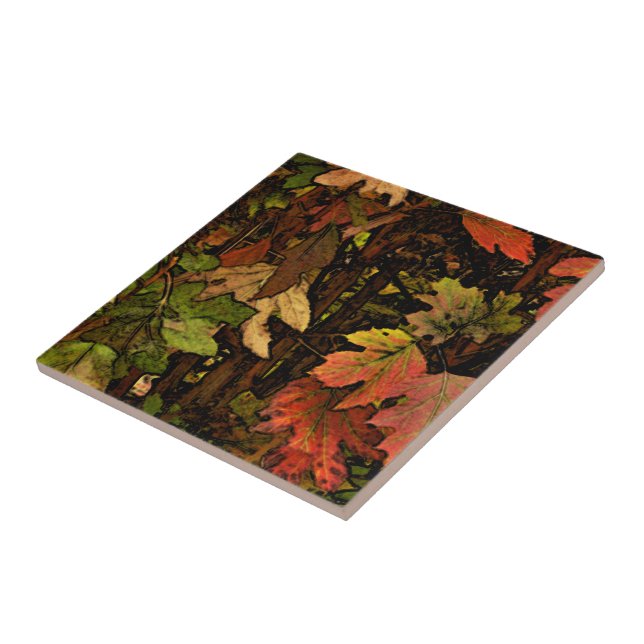 REICH, ERDTONFARBEN/ HERBSTLAUBE/DIG. MANIP. FLIESE (Seite)