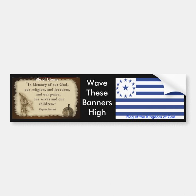 Reich Gottes bumper2 Autoaufkleber (Vorne)