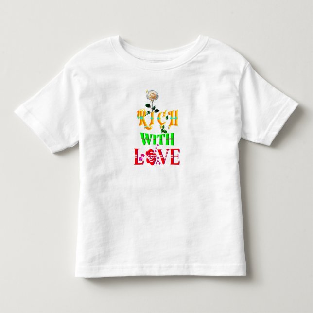 Reich mit Liebe Kleinkind T-shirt (Vorderseite)