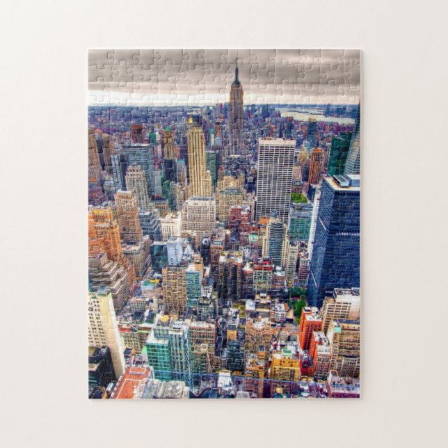 Reich-Staats-Gebäude und Midtown Manhattan Puzzle (Vertikal)