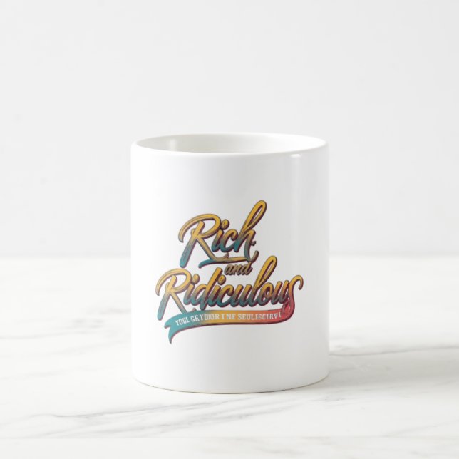 Reich und lächerlich kaffeetasse (Mittel)