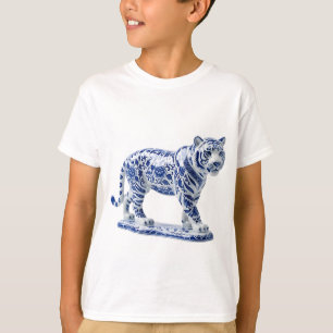 Reich verzierte Porzellan-Tigerfigurine im Stil de T-Shirt