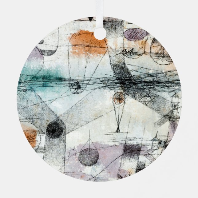 Reich von Air Paul Klee Abstrakter Expressionist Ornament Aus Metall (Rückseite)