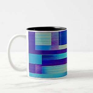 reiche Blautöne Zweifarbige Tasse