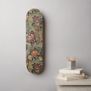 Reiche Blumenbänder Brocade Antique Classic Skateboard