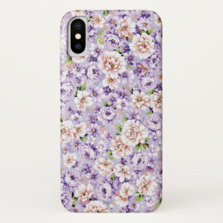 Reiche Blumenmuster mit lila und rosa Blume Case-Mate iPhone Hülle