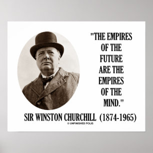 Reiche der Zukunft sind die Reiche des Verstandes Poster