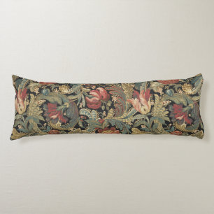 Reiche florale Tapetenbrokat-Antik-Victorian Seitenschläferkissen