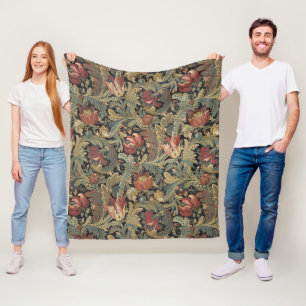 Reiche Florale Teppichbrokat-Antik-Victorian Fleecedecke