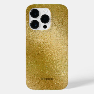 Reiche goldene glänzende Hintergrundfarbe Case-Mate iPhone 14 Pro Hülle