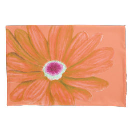 Reiche lebendige rote Blume Kissenbezug