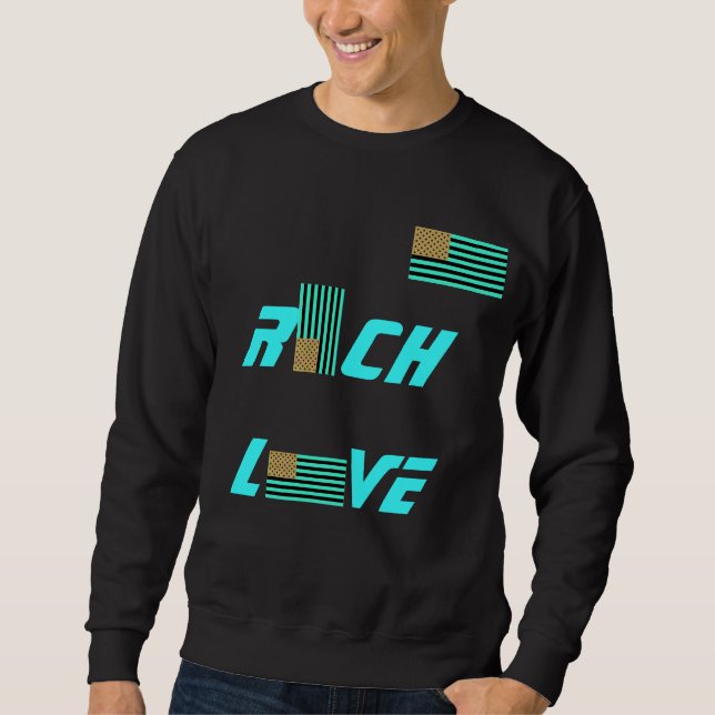 REICHE LIEBE-STRICKJACKE OBAMA-MANN-' S SWEATSHIRT (Vorderseite)