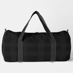 Reiche schwarze Töne Schottischer Tartan-Karo-Must Duffle Bag