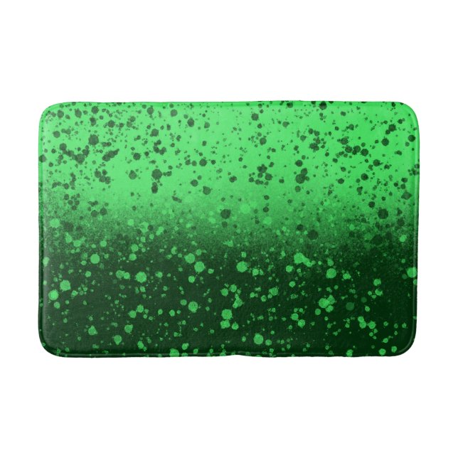 Reiche Smaragd-Minimalist-Kunst Badematte (Vorderseite)
