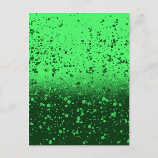 Reiche Smaragd-Minimalist-Kunst Postkarte (Vorderseite)