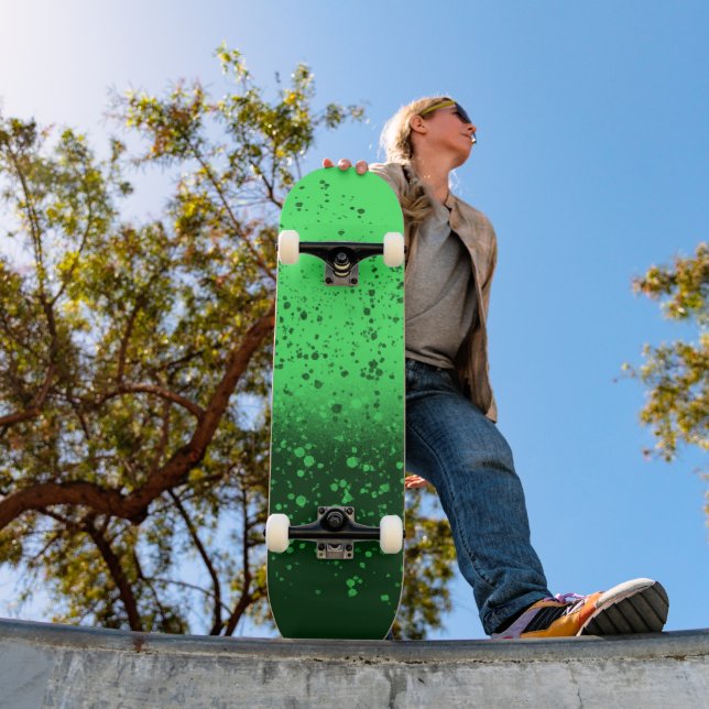 Reiche Smaragd-Minimalist-Kunst Skateboard (Außenbereich 1)