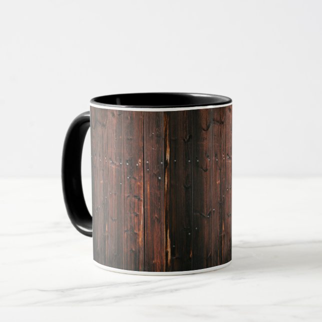 Reiche Tasse aus Holz (Vorderseite Links)