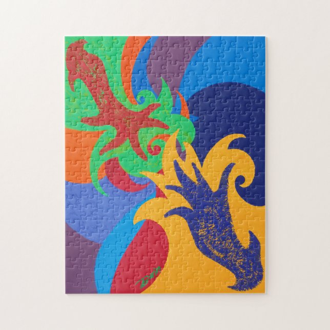 REICHENDES, Cirque-Inspiriert Puzzle von Darin Jon (Vertikal)