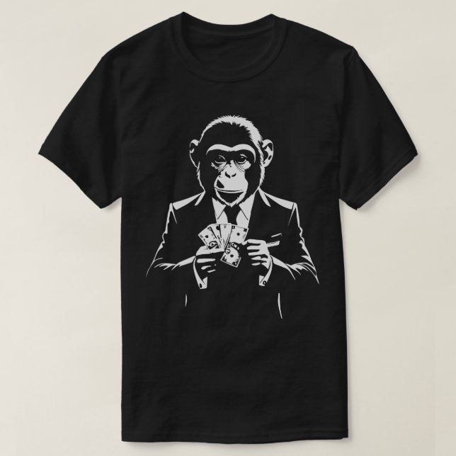 reicher Affe mit Anzug T-Shirt (Design vorne)