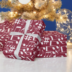 Reicher Burgunderwein mit weißen Noten Geschenkpapier