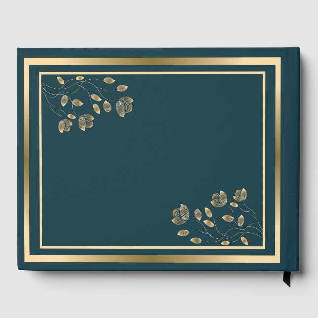 Reicher Gold - Hochzeitsgästebuch Gästebuch (Rückseite)